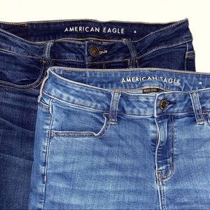 2 Pair of American Eagle Jeggings - 10 Short